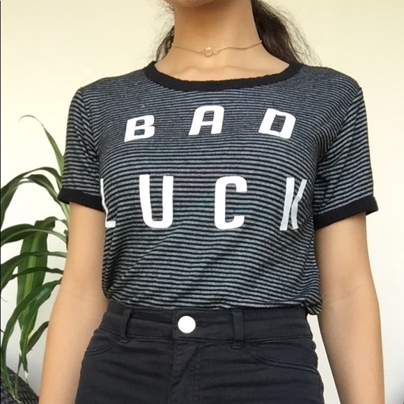 Black and white striped graphic T-Shirt - Picture 4 of 4